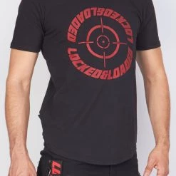 LOCKED & LOADED LNL T-Shirt - Target - Black And Red