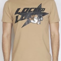 LOCKED & LOADED LNL T-Shirt - Heavy Hitta - Black On Khaki - 108 Shop All