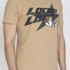 LOCKED & LOADED LNL T-Shirt - Heavy Hitta - Black On Khaki - 108 Shop All