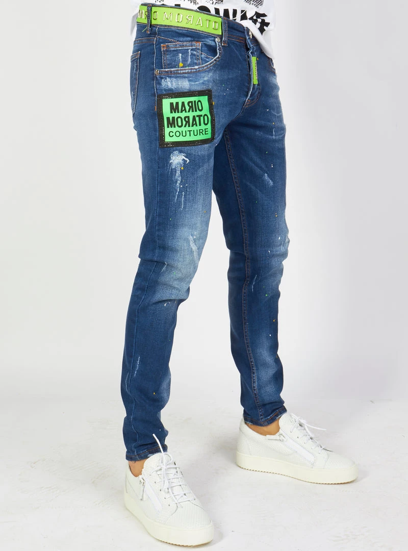 BUYER’S CHOICE Shop All Buyer's Choice Jeans - Belted - Lime/Blue - 2290-100-A18 2 BUYER’S CHOICE Shop All Buyer's Choice Jeans - Belted - Lime/Blue - 2290-100-A18