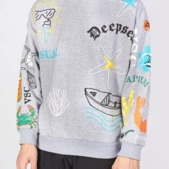 BUYER’S CHOICE Buyer's Choice Sweater - Deep Sea - Grey - SW-21591 Shop All