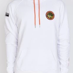 LOCKED & LOADED Shop All LNL Hoodie - B. Clip Pullover - White And Orange - LLRHCHSE1025301
