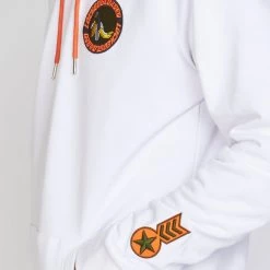 LOCKED & LOADED Shop All LNL Hoodie - B. Clip Pullover - White And Orange - LLRHCHSE1025301