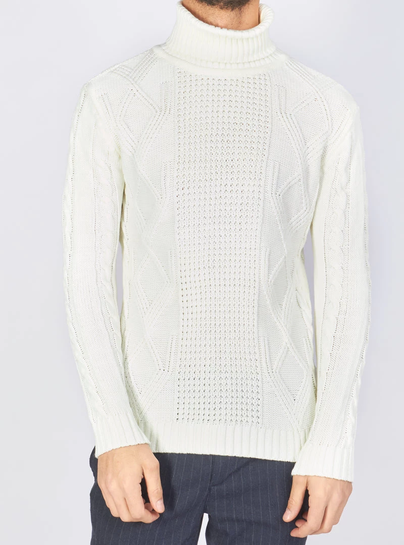 BUYERS CHOICE Buyer's Choice Sweater - Turtleneck - Off-White - T3766 Tops 1 BUYERS CHOICE Buyer's Choice Sweater - Turtleneck - Off-White - T3766 Tops