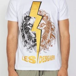 BUYER’S CHOICE Shop All Buyer's Choice T-Shirt - Lightning Lion - White - 3280 01