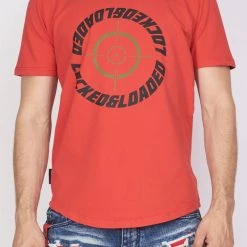 LOCKED & LOADED LNL T-Shirt - Target - Red And Black