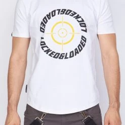 LOCKED & LOADED Shop All LNL T-Shirt - Target - White, Yellow And Black