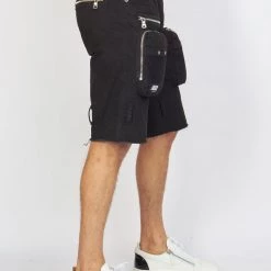 LOCKED & LOADED Shop All LNL Shorts - Strapped - Black With White - LDS421102
