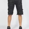 LOCKED & LOADED LNL Shorts - Strapped W/ Crystals - Black - LDS421103