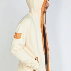 LOCKED & LOADED LNL Hoodie - Leather - Peach And Orange - LLFZ1025505