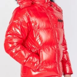 Vengeance78 Puffer Jacket - Vengeance Of Cincy - Red And Black