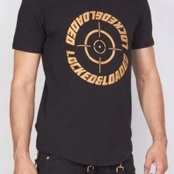LOCKED & LOADED LNL T-Shirt - Target - Black And Gold