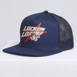 LOCKED & LOADED LNL Snapback - Heavy Hitta - Silver And Red On Navy - 201 8 LOCKED & LOADED LNL Snapback - Heavy Hitta - Silver And Red On Navy - 201