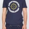 LOCKED & LOADED LNL T-Shirt - Target - Navy, Yellow And White