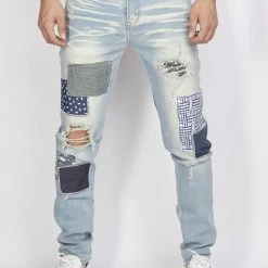 Politics Jeans - Patchwork - Blue - PLTKS0521562