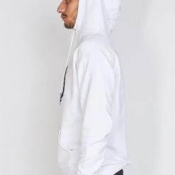 LOCKED & LOADED LNL Hoodie - Crest Pullover - White And Navy - LLCH602 7 LOCKED & LOADED LNL Hoodie - Crest Pullover - White And Navy - LLCH602