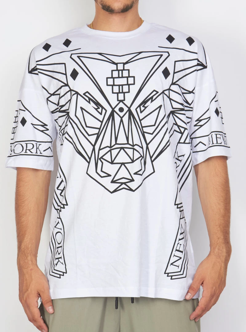 BUYER’S CHOICE Shop All Buyer's Choice T-Shirt - Geometric Wolf - White - 21-Y423 1 BUYER’S CHOICE Shop All Buyer's Choice T-Shirt - Geometric Wolf - White - 21-Y423