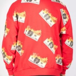 BUYER’S CHOICE Shop All Buyer's Choice Sweater - Burning Money - Red - SW-21550
