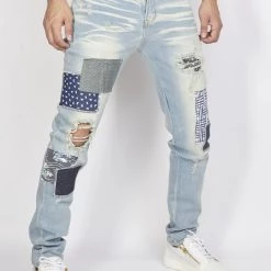 Politics Jeans - Patchwork - Blue - PLTKS0521562