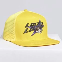 LOCKED & LOADED LNL Snapback - Heavy Hitta - Black And Purple On Yellow - 200 Shop All