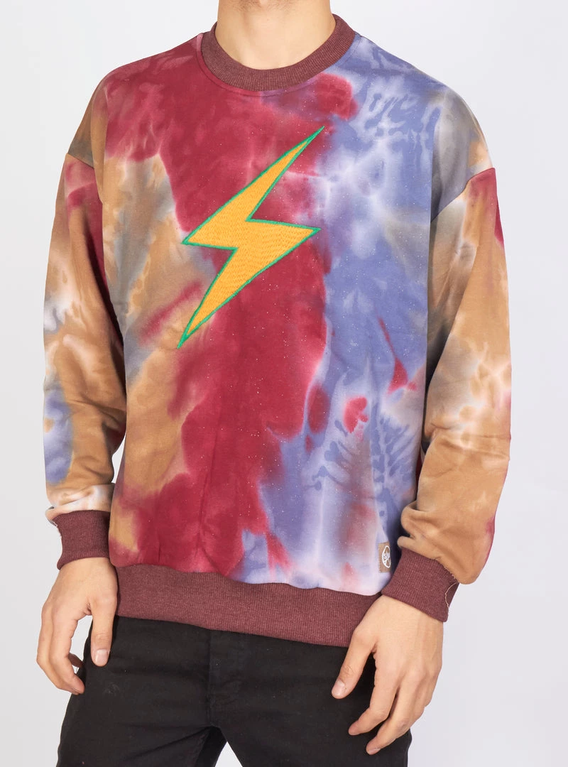 BUYER’S CHOICE Buyer's Choice Sweater - Lightning Bolt - Burgundy And Indigo - SW-21567 1 BUYER’S CHOICE Buyer's Choice Sweater - Lightning Bolt - Burgundy And Indigo - SW-21567