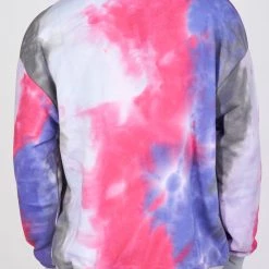 BUYER’S CHOICE Buyer's Choice Sweater - Lightning Bolt - Fuchsia And Periwinkle - SW-21567
