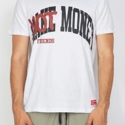 BUYER’S CHOICE Buyer's Choice T-Shirt - Friends Not Money - White - ST 7519