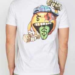 BUYER’S CHOICE Buyer's Choice T-Shirt - Friends Not Money - White - ST 7519