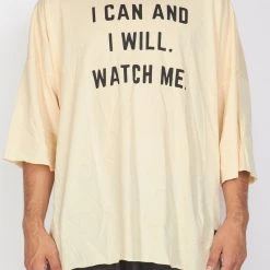 BUYER’S CHOICE Buyer's Choice T-Shirt - I Can And I Will - Cream - 21-Y381 Shop All