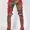 LOCKED & LOADED LNL Jeans - Straps And Pocket - Camo, Red, And Reflective - LLTP103