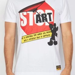 BUYER’S CHOICE Buyer's Choice T-Shirt - Stop Art - White - ST 7535