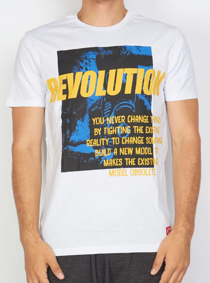 BUYER’S CHOICE Buyer's Choice T-Shirt - Revolution - White - ST 7537 Shop All 1 BUYER’S CHOICE Buyer's Choice T-Shirt - Revolution - White - ST 7537 Shop All