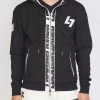 LOCKED & LOADED Shop All LNL Hoodie - Leather - Black And White - LLFZ1025102