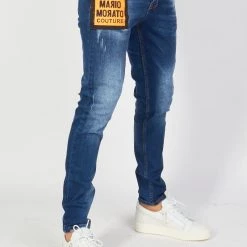 BUYER’S CHOICE Shop All Buyer's Choice Jeans - Mario Patch - Orange/Blue - 2289-100-A18