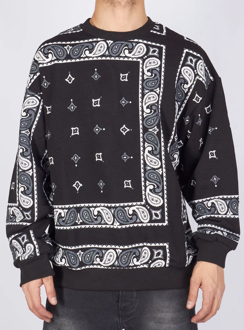 BUYER’S CHOICE Buyer's Choice Sweater - Bandana - Black - SW-21528 1 BUYER’S CHOICE Buyer's Choice Sweater - Bandana - Black - SW-21528