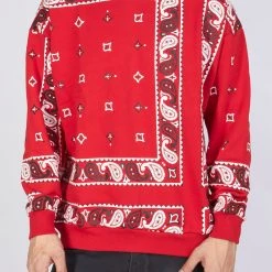 BUYER’S CHOICE Shop All Buyer's Choice Sweater - Bandana - Red - SW-21528