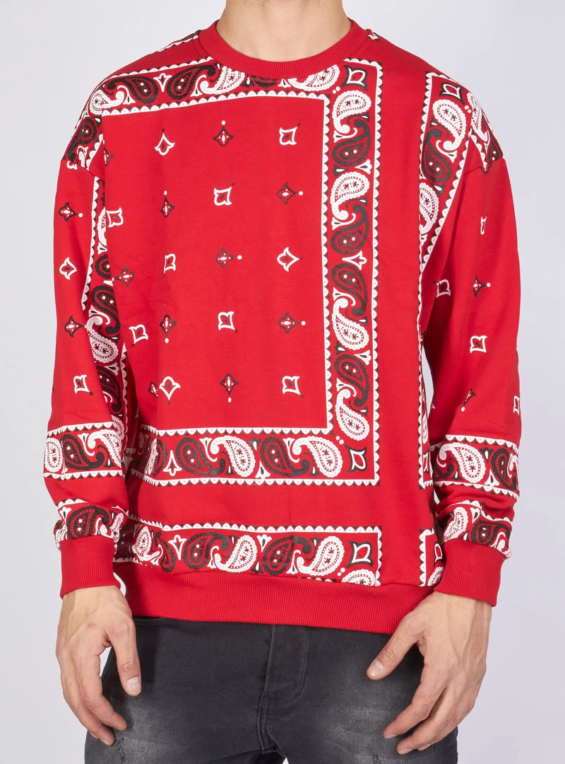 BUYER’S CHOICE Shop All Buyer's Choice Sweater - Bandana - Red - SW-21528 1 BUYER’S CHOICE Shop All Buyer's Choice Sweater - Bandana - Red - SW-21528