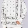 BUYER’S CHOICE Buyer's Choice Sweater - Bandana - White - SW-21528 Shop All