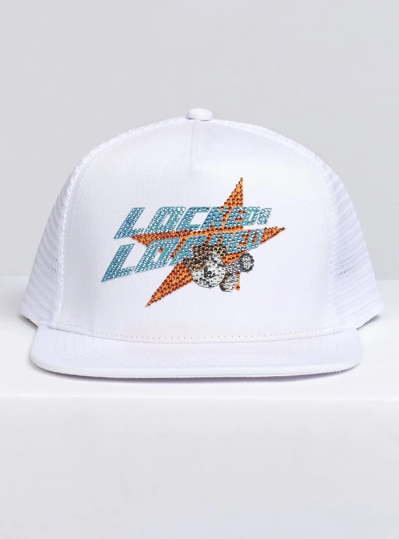 LOCKED & LOADED LNL Snapback - Heavy Hitta - Aqua And Coral On White - 205 Shop All 1 LOCKED & LOADED LNL Snapback - Heavy Hitta - Aqua And Coral On White - 205 Shop All