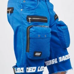LOCKED & LOADED LNL Shorts - Strapped - Royal Blue With White - LDS421102 Shop All