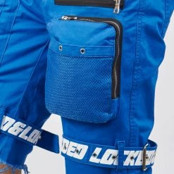 LOCKED & LOADED LNL Shorts - Strapped - Royal Blue With White - LDS421102 Shop All