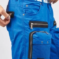 LOCKED & LOADED LNL Shorts - Strapped - Royal Blue With White - LDS421102 Shop All