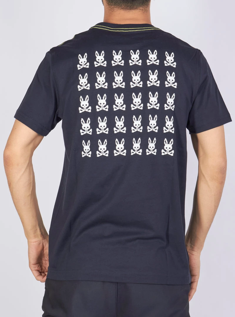 Psycho Bunny T-Shirt - Hatton 2 Sided Graphic - Navy - B6U112N1PC Shop All 2 Psycho Bunny T-Shirt - Hatton 2 Sided Graphic - Navy - B6U112N1PC Shop All