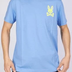 Shop All Psycho Bunny T-Shirt - Hatton 2 Sided Graphic - Lapis Blue - B6U112N1PC