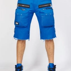 LOCKED & LOADED LNL Shorts - Strapped - Royal Blue With White - LDS421102 Shop All
