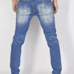 Politics Jeans - Moto Ribbed - Medium Blue - PLTKS0521513 Shop All