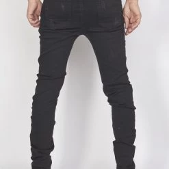 Shop All Politics Jeans - Distressed With Ribbing - Black - PLTKS0521664