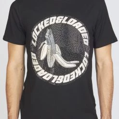 LOCKED & LOADED LNL T-Shirt - B. Clip - Silver And Black On Black - LLBCRT0925104