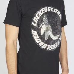 LOCKED & LOADED LNL T-Shirt - B. Clip - Silver And Black On Black - LLBCRT0925104