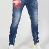 BUYER’S CHOICE Shop All Buyer's Choice Jeans - Mario Pocket With Stones - Red/Blue - 2351-100-A35